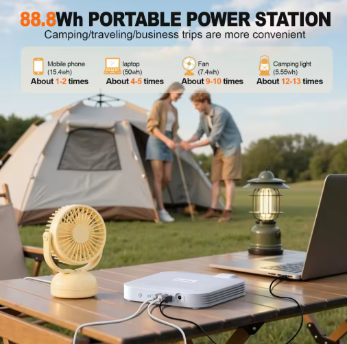 Power Station 100W 88.8Wh/24000mAh Powerbank Portable