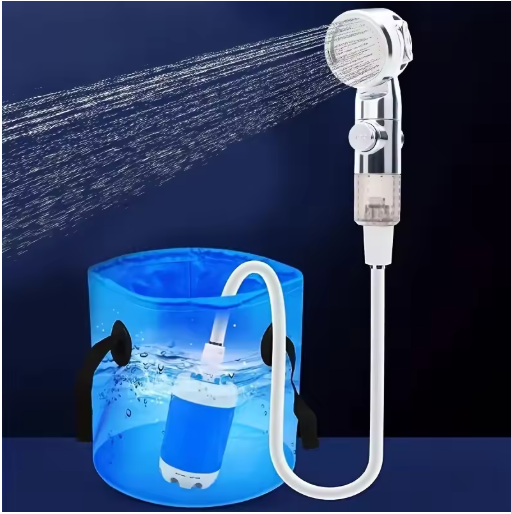 Portable USB Rechargeable shower head