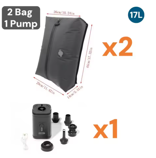 17L Vacuum Compression Bag with Air Pump